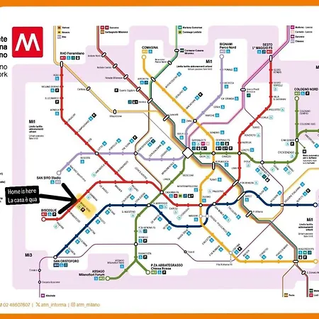 Bilocale In Bande Nere-metro Rossa Duomo דירה *